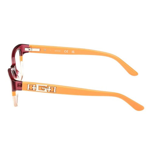 NWT Guess GU2979-044-52 Orange Purple 52mm Eyeglasses